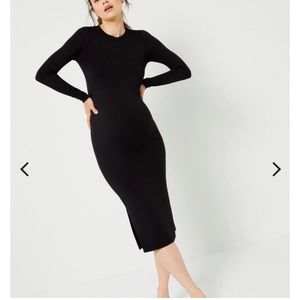 A Pea in the Pod Black Midi Dress NWT